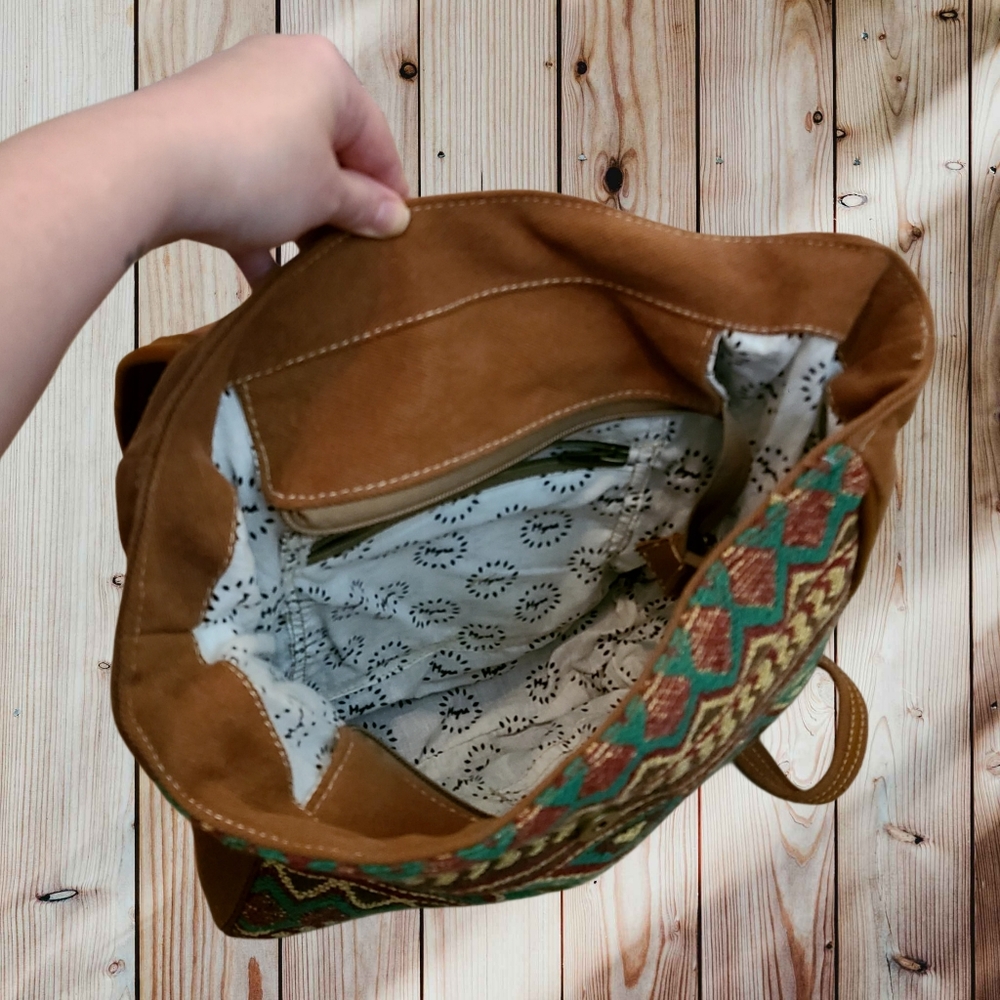 Myra Bag Multicolor Geometric Backpack - image 5